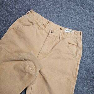 Orvis Sporting Traditions Mens 32 Khaki Canvas Field Hunting Pants Ribbed Cuff